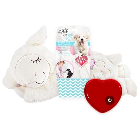 ALL FOR PAWS Heartbeat Dog Toy for Puppy - Dog Anxiety Relief & Behavioral Training | Puppy Heartbeat Stuffed Animal Plush Toy | Perfect for Dog Sleep Aid Cover
