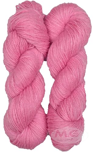 Image of M.G ENTERPRISE Knitting Yarn Wool Liza Baby Pink 400 GMS Best Used with Knitting Needles, Crochet Needles Wool Yarn for Knitting. -DE Art-