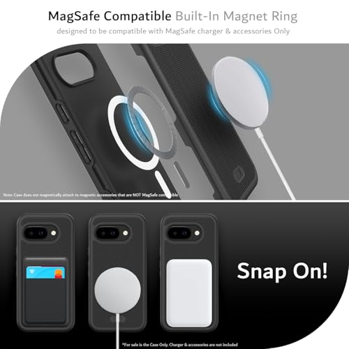 Image of TUDIA MergeGrip Magsafe Compatible for Google Pixel 9a Case - Matte Black