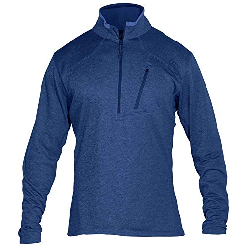 5.11 Tactical Men's Recon Half Zip Polyester Spandex Fleece Long Sleeve Shirt Sweatshirt, Nautical, Small, Style 72054