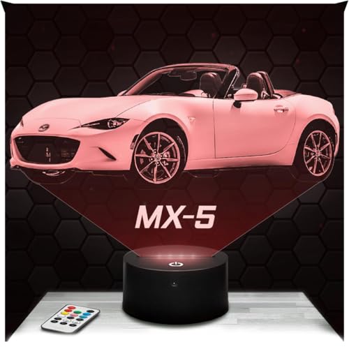 Lampephoto.fr - Lampada 3D Auto Mx-5 M, Luce Notturna Tattile, Supercar Tuning, Idea Regalo Auto Mx-5 M Luce Notturna Decorazione Camera, Idea Regalo Originale, Lampada da Comodino, Led TOP