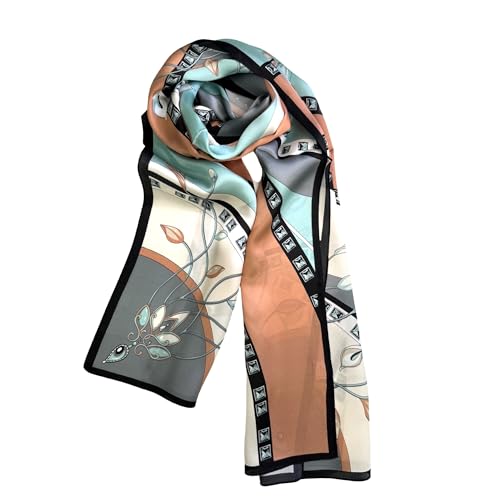 Arimatsu Shibori Scarf: Aichi's 400-Year Tokaido Tie-Dye Craft [2026] — スパティフィラムブルー×ブラウン finish