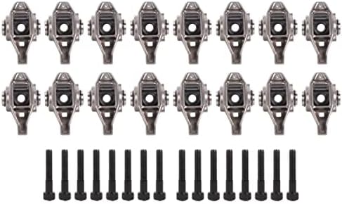 XEMRVGU 16Pcs Rocker Arms w/Trunion Fits 4.8 5.3 5.7 6.0 Rockers Trunnion 10214664