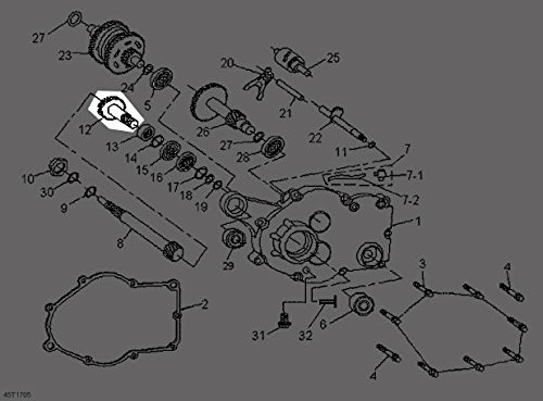 Can-Am 2009-2017 09-17 DS 70 90 Mini X Main Shaft Assembly V234303XGR01 New OEM