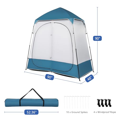 Carpa portátil plegable para ducha y vestuario camping miniatura 3