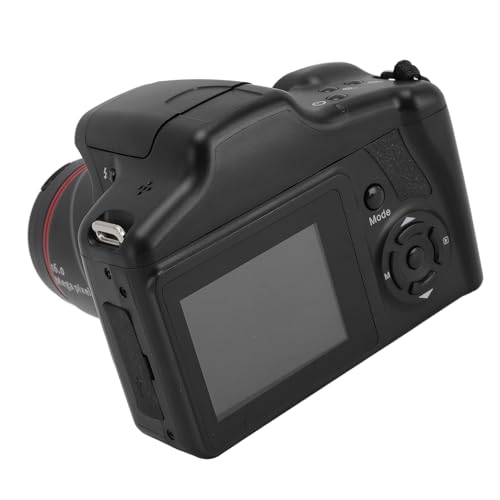 ASHATA Fotocamera Digitale 1080P 16MP per Fotografia e Video, Fotocamera per Vlogging per YouTube Fotocamera con Schermo Ribaltabile a 180° Fotocamera Compatta con Zoom 16X, Schermo da