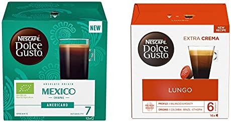 Nescafe Dolce Gusto Peru Cajamarca Espresso Coffee Pods (Pack of 3, Total 36 Capsules)