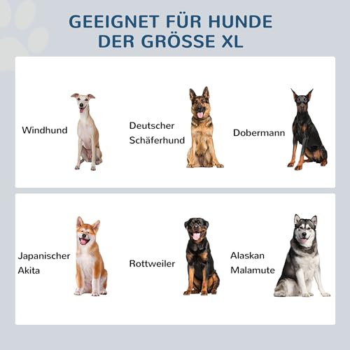 PawHut Erhöhter Hundenapf Futternapf mit Staumraum Wassernapf 2 x 2000ml Edelstahlnäpfen Hundenäpfe Fressnapf Futterstation für Hunde Katzen Grau