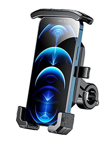 One Touch Bike Phone Mount Phone Holder for Bikeï¼†Motorcycle Bike Phone Holder Bike Phone Mount Holder Bike Cell Phone Holder Cell Phone Holder for Bike for iPhone X/XR/XS MAX/8/7/6 Plus 4.7"-6.8"