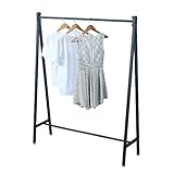 OLDRAINBOW Black Modern Clothing Rack Metal,Retail Clothing Racks for Boutiques,Clothes Racks for Hanging Clothes,59in Industrial Iron Garment Rack
