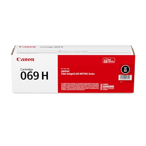 Canon Toner 069 K H noir haute capacité pour des textes d'une netteté absolue