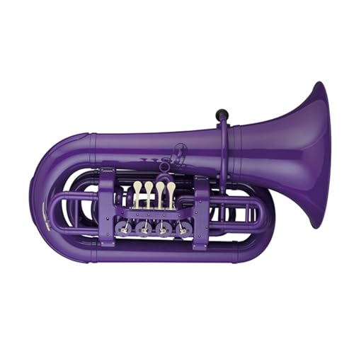 ABS Plastic Euphonium Colored B Tone Suitable For Beginners Professional Euphonium(Purple)