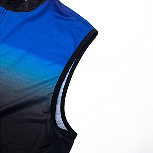 Hotlion Cycling Vest For Men Sleeveless Bike Jersey Shirts Team Bicycle Jacket Tops Reflective #TOP4