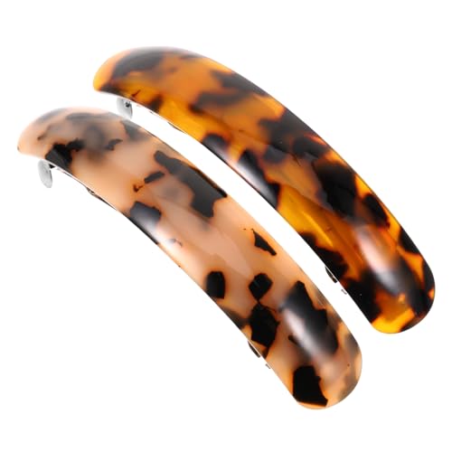 Barrettes larges et plates pour cheveux de printemps femmes pinces claires foncées