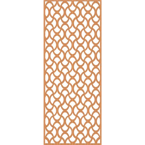 Image of 27 3 /8 inchW x 69 3 /8 inchH x 3 /8 inchT Resort Decorative Fretwork Wood Wall Panels, Cherry