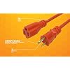 Southwire Extension Cord - Standard SJTW Design for Outdoor Use - Waterproof Vinyl Jacket - Bright Orange for Visibility - Durable Molded Plug - 16/3 Gauge - 100-Foot Outdoor Cord