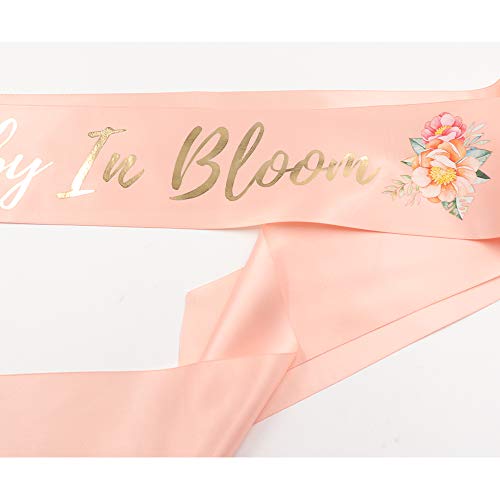 Ttcorock BS-BIB-PR01 Baby In Bloom Sash & Wrist Corsage Kit - Blush Peach Baby Shower Sash Baby Shower Favors New Mom Gifts thumb #2