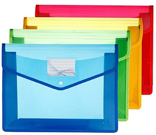 FEDUS Document Holder EnvelopeFolder,File Storage Bag with Snap Button ...