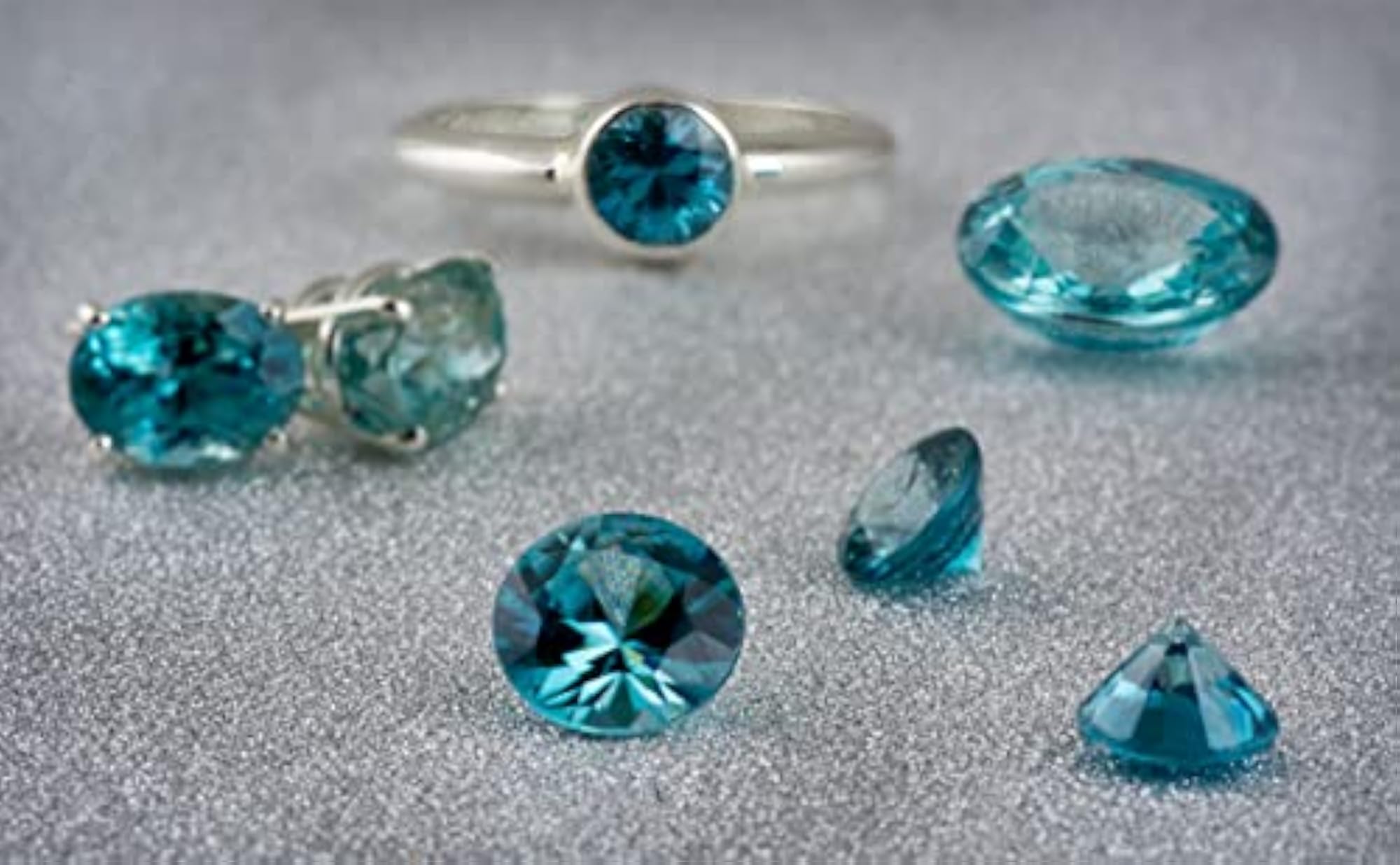 Natural Blue Zircon Gemstone, 7.00 Ratti Certified