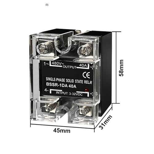 Relais statique monophasé 10A pour circuit de commande CC