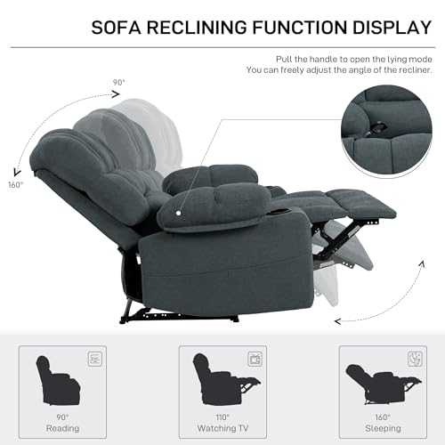 Sillón reclinable plegable Gris metálico miniatura 4