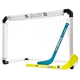 Franklin Sports Knie-Hockey-Set – beinhaltet 1 beleuchtetes Hockey-Tor – 2 Mini-Hockeyschläger und 1 beleuchteter Ball – NHL – leuchtet im Dunkeln – ideal für Kinder