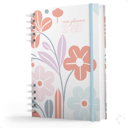 NISTI PRINT, Planner Visão Semanal e Mensal Capa Dura Coleção Cute Bloom