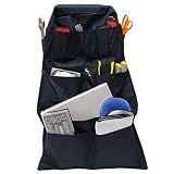 RoadPro RPSB-14BL Truck Seat Organizer 14-Pocket Back Seat Organizer Travel Essentials Semi Truck Accessories, Blue