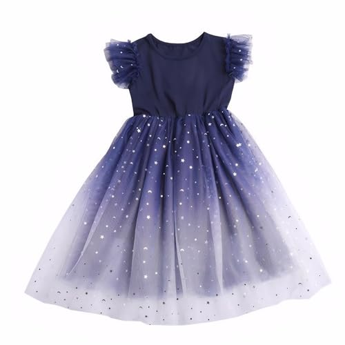 Image of Toddler Girls Tutu Dresses Cute Casual Short Sleeve Dress for Summer Daily Home School Party 2-8T
