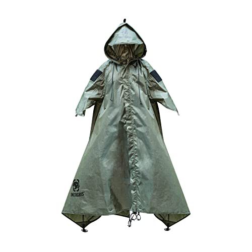 ONETIGRIS TENTSFORMER Hooded Poncho 4-in-1 Raincoat, Backpack Rain Cover, Half Teepee Tent and Tarp Shelter
