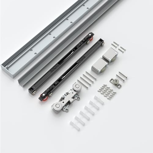 FINOSEN 36'' Concealed Sliding Barn Door Hardware with Soft