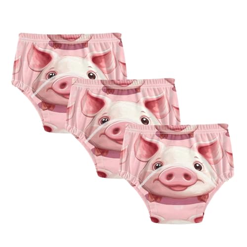 Coikll Cute Pig Toddler Training Underwear Waterproof Baby Pee Pants -3T