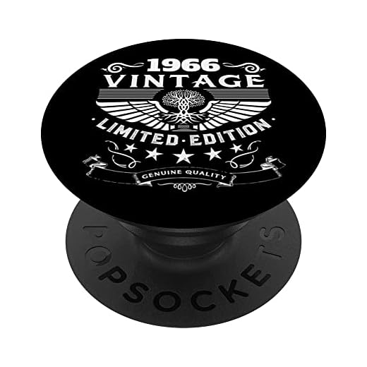 Retro 1966 cumpleaños Popsocket divertido 1966 cumpleaños regalos 1966 PopSockets PopGrip Intercambiable