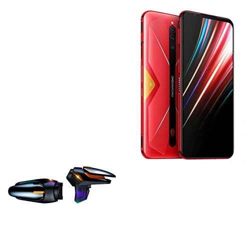 Gaming Gear for Nubia Red Magic 5G (Gaming Gear by BoxWave) - Touchscreen QuickTrigger Auto, Trigger Buttons Autofire Gaming Mobile FPS for Nubia Red Magic 5G - Jet Black