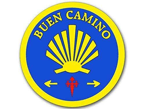 Imán decorativo redondo 4x4 pulgadas Buen Camino