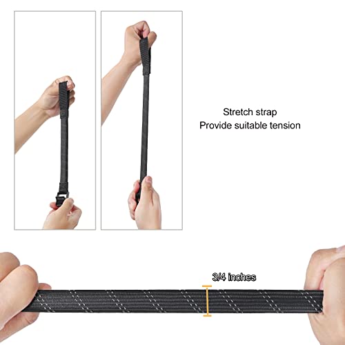 Masterwise Masterwise Alças de bagagem de motocicleta 38 cm a 121 cm alça de segurança elástica ajus