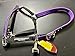 Purple Padded Horse Halter with Personalized Laser Engraved Custom Plate