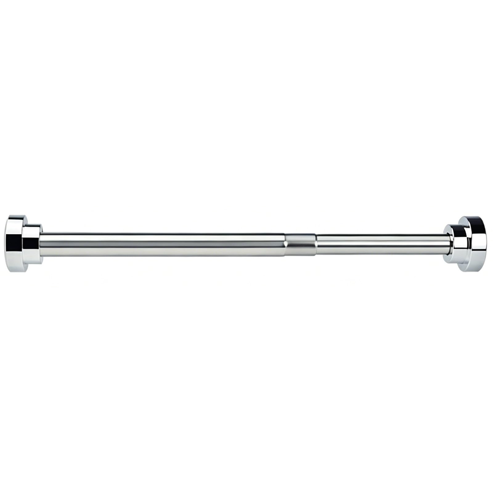 Tension Curtain Rod, Adjustable Stainless Steel Spring Shower Curtain Rod with Non Slip Rubber Pads, 16-102in, for Windows Bathrooms Closets(105-160cm/41-63in)