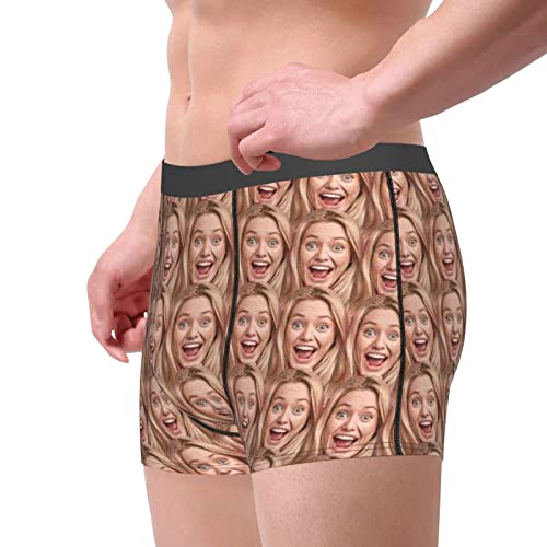 EAQ Custom Underwear Personalized Boxers for Men with Face Funny Shorts Underpants Valentine's Day Gifts for Boyfriend2