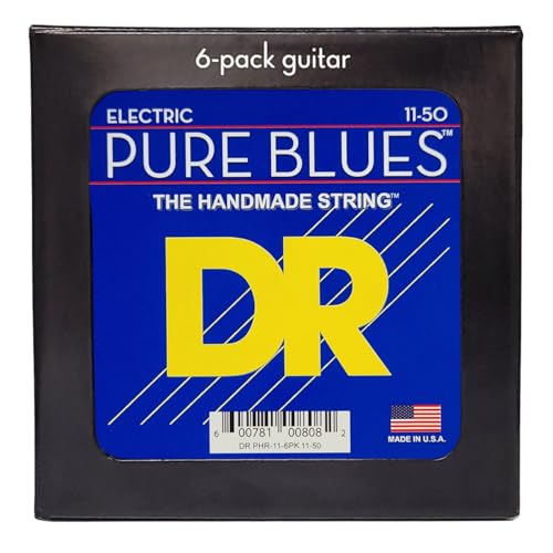 Image of PURE BLUES - Pure Nickel Electric Guitar Strings (Heavy (11-50), 6 Pack)