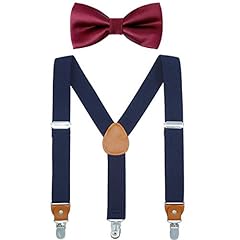 Navy + Burgundy Bowtie