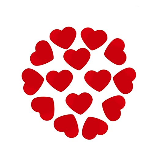 OFFSCH 200 Pezzi Coriandoli Cuori Per Matrimonio Decorazioni Tavolo Scintillanti 30 Mm Sparsi Per Feste