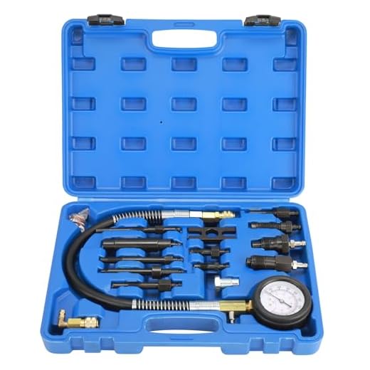 8MILELAKE 1000psi Diesel Direct & Indirect Engine Compression Pressure Tester Gauge Test Tool Kit