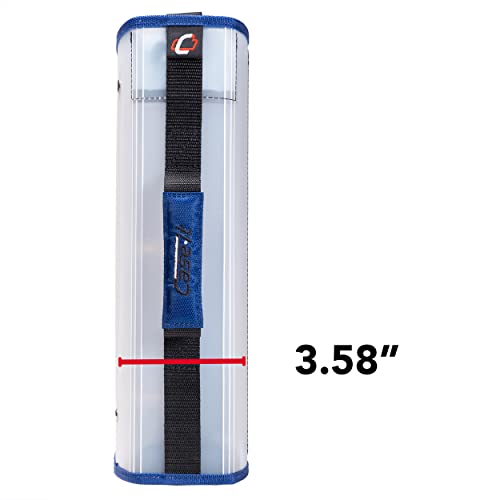 Classeur zippé Case-it PS-430 grand format bleu avec porte-documents extensible - 6