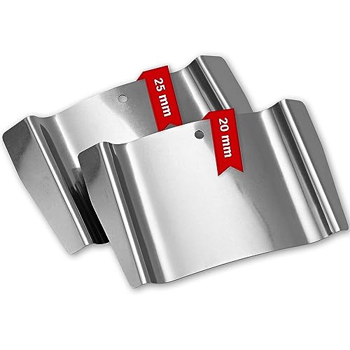 MULTIPICK Türfallengleiter - [2 Stück | 20 + 25 mm] Türfallen Öffnungswerkzeug - Profi Edelstahl Fallengleiter - Schlüsseldienst Türfallenöffner - Schloss Türöffnung Karten - Made in Germany