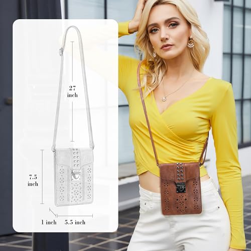 Image of INICAT Small Crossbody Phone Purse for Women Faux Leather Cross Body Wallet | RFID Cute Bag Gifts For Teenage Girls