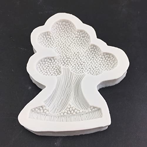 Molde de silicona para fondant de chocolate en forma de árbol miniatura 5