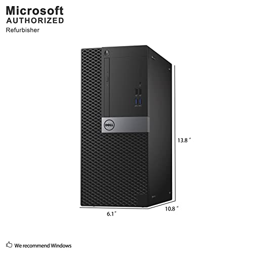 Dell Optiplex 7040 Mini Tower Pc, Intel Quad Core I7 6700-3.2 Ghz,16Gb Ddr3L Ram, 256Gb Ssd, Wifi, Windows 10 Pro (Renewed) #TOP2