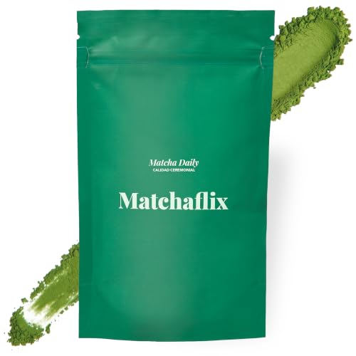 Matchaflix | Té Matcha Ceremonial Daily | Té Matcha en Polvo para 3 Meses | Té Verde Matcha Japonés | Matcha Matchaflix (100 g)