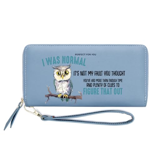 OIDERY Personalized Cute Owl Women's Wallet,Birthday Gift,Holiday Gift for Family,Graduation Gift for Classmates